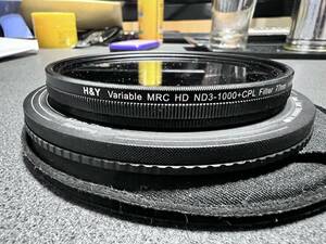 H＆Y variable mrc hd nd3-1000 cpl filter 77mm ＋ REVORING 52-72mm