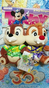 新品 未使用 タグ付き ディズニーランド TDL 30周年 七夕 たなばた チップ デール ぬいぐるみ セット