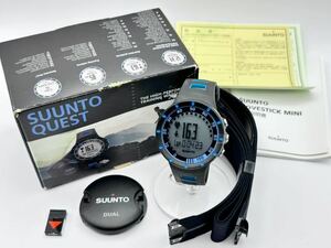 5-64 未使用 SUUNTO スント SS019159000 QUEST クエスト ブルー 心拍計 ランニング トレーニング 腕時計 ウォッチ