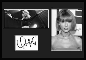 10種類!Taylor Swift/テイラー・スウィフト/サインプリント&証明書付きフレーム/BW/モノクロ/ディスプレイ (10-3W)