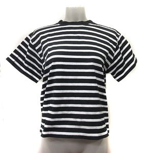 ドレステリア DRESSTERIOR Tシャツ カットソ ボーダー 半袖 黒 ブラック 白 ホワイト /YI レディース