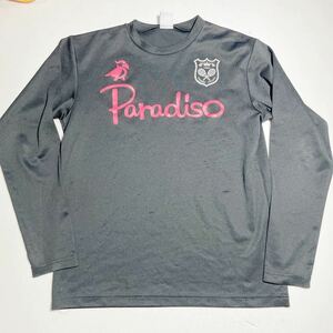 パラディーゾ PARADISO 黒 ブラック テニス トレーニング用 長袖ドライシャツ プラクティスシャツ 女性用Mサイズ