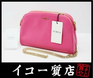 イコー質店　フルラ　CAPRICCIO チェーンショルダーバッグ　821838　レザー　未使用・保管品　RY2375