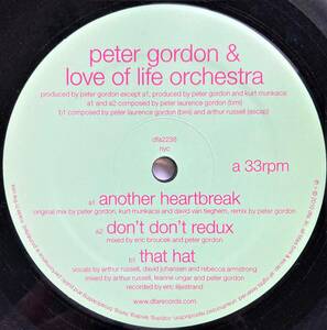 Peter Gordon & Love Of Life Orchestra / Another Heartbreak / That Hat ■Arthur Russell参加!!■DFA ■DJ NORI play!/ Hikaru / Bing