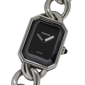 シャネル CHANEL 時計 レディース ブランド プルミエール クオーツ QZ ステンレス SS H0452 Lサイズ チェーン シルバー 磨き済み