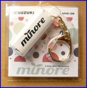 SUZUKI 5ホールミニハーモニカ minore ミノーレ MHK-5W　白　新品！