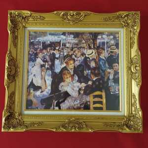 〈 う541〉【A・ルノアール】 絵画 「ムーラン・ド・ラ・ギャレットの舞踏会(1876)」名画複製 美術品 装飾品 コレクション 趣味220318TR)O1