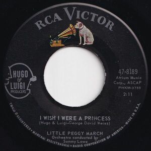 Little Peggy March I Wish I Were A Princess / My Teenage Castle RCA Victor US 47-8189 202657 ロック ポップ レコード 7インチ 45