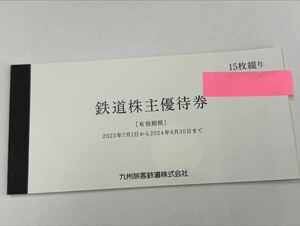 JR九州 株主優待券 1日乗車券 15枚セット 有効期間 2024年6月30日まで 優待券 割引券-