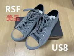 RSF ローカットスニーカー　スエード生地　グレー　26cm US8 美品