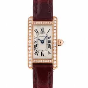 カルティエ Cartier タンク アメリカン ミニ WB710014 ホワイト文字盤 新品 腕時計 レディース