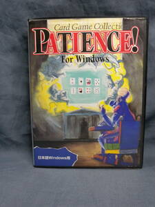 N1028 ▲PATIENCE For Windows 3.1 日本語 3.5 2DD フロッピーディスク◇ペーシエンス カードゲーム スピタル産業