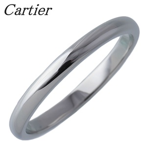 カルティエ 1895 ウェディング リング #48 幅2.0mm PT950 新品仕上げ済 Cartier【16684】