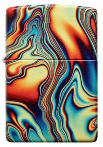 ジッポー オイルライター アメリカ加工 Colorful Swirl Design 48612&ギフトボックスセット（オイル＋フリント+BOX）