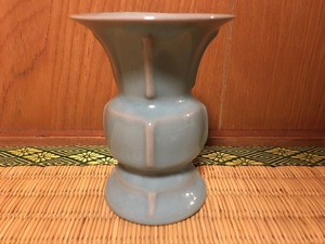 花入　花瓶　陶磁　(検)青磁 尊式瓶 花瓶 唐物 中国美術 古玩