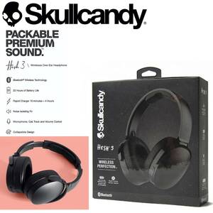 新品未開封未開封 Skullcandy Hesh 3 Wireless ワイヤレスヘッドホン Bluetooth S6HTW-K033 スカルキャンディ 無線 有線 連続22時間駆動