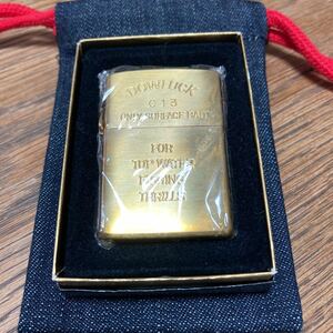 【未使用】DOWLUCK 道楽 ZIPPO ジッポー ライター ブラックバス ゴールド Lot.013 EVISU エヴィス ベトナムジッポ