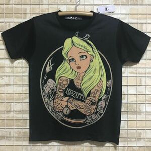 新品　不思議の国のアリス　変顔　Tシャツ　Lサイズ　おもしろ　パロディ