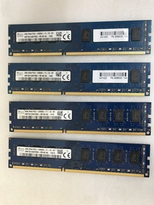 SK HYNIX 2Rx8 PC3-12800U 4GB 4枚組 1セット 16GB DDR3 デスクトップ用 メモリ DDR3-1600 4GB 4枚で 16GB DDR3 DESKTOP RAM