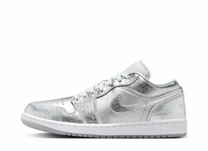 Nike WMNS Air Jordan 1 Low SE "Metallic Silver" 28.5cm FN5030-001