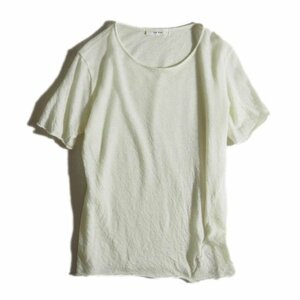 M4489f67　▼THE ROW ザロウ▼　カシミヤ 半袖 ニットT ホワイト XS / ニットTシャツ カシミヤニット レディース 白 春～秋