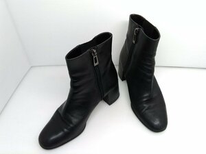 送料安 ANTEPRIMA アンテプリマ ブーツ 21.5㎝ 2052 黒 ブラック ショートブーツ