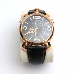 ガガミラノ GAGA MILANO 5098.02BR 45MM メンズ腕時計 ウォッチ ゴールド/ブラック