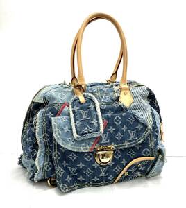 【エントルピー鑑定書付き】LOUIS VUITTON ルイ ヴィトンデニム・パッチワーク ボウリィ ボストン バッグ CE0047 M95376 保存袋有り