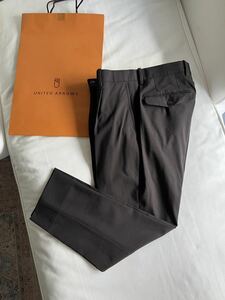 UNITED ARROWS スラックス パンツ ブラウン 茶 44 PT01 PT TORINO giab