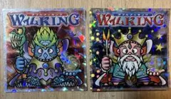 ビックリマンシール　ダブルブッキング　Ｗ仏KING 2枚セット　悪魔&天使