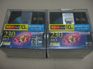 maxell マクセル 3.5インチ MOディスク 230MB ギガバイトパック 10枚入x2 MA-M230.DOS.A10P MS-DOS Ver.5フォーマット済 