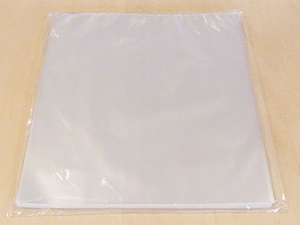 外袋 12インチ LP用 100枚セット 0.06×325×330サイズ PP袋 レコード ジャケット 保護用透明 ビニール 未使用新品 サプライ S1