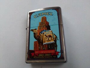タバコ銘柄　CAMEL キャメル　１００周年　アニバーサリーZIPPO ２０１２年製　未使用品ジッポーです