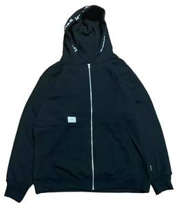 未使用品 22aw wtaps 222ATDT-CSM18 X3.0 ZIP HOODY ダブルタップス ジップアップ スウェットパーカー 黒 ２