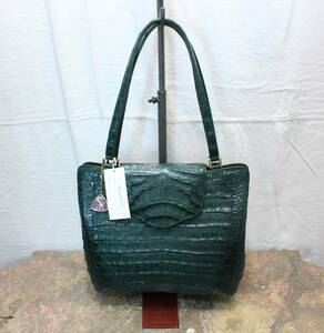 新品タグ付きJRA MARC CROCODILE LEATHER TOTE BAG/JRAマーククロコダイルレザートートバッグ