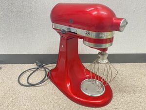 中古 KitchenAid キッチンエイド KSM158GBCA 100V レッド 動作確認済み