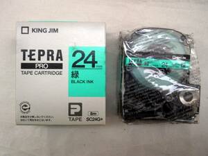 キングジム　テプラPRO　テープカートリッジ　24mm　緑