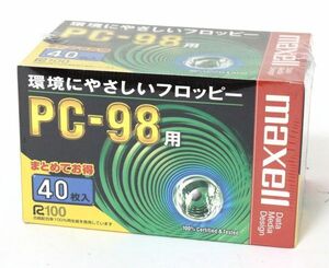 ◆ 【未開封】 maxell FD フロッピーディスク 3.5インチ 2HD 40枚入 PC-98用 MFHD8.C40K ◆NHC09170　マクセル