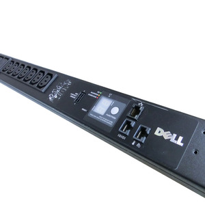 ●テレワーク最適 [LAN経由リモート管理&コントロール可] Dell 6804 Metered PDU 100-240V 20A/16A 3.8kW [P/N:0K535N] ラック装着用金具付
