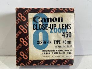 210510B☆ Canon CLOSE-UP LENS 450 SCREW-IN TYPE 48mm 元箱、取説、ケース付 ♪配送方法＝ヤフネコ!ネコポス♪