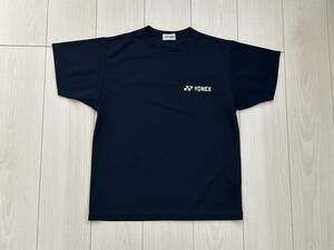 ★ヨネックス YONEX 半袖Tシャツ SSサイズ 紺 バックロゴ 速乾/ドライ★