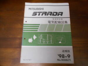 B7640 / K74T ストラーダ STRADA 整備解説書 電気配線図集 追補版　1998年9月発行