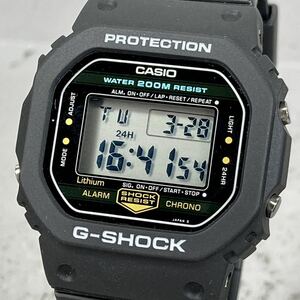 未使用 極美品G-SHOCK DW-5200C-1 200M表記 メタルケース スクリューバック ブラック スクウェア スピード DW-5000C