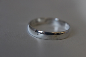 silver ring シルバーリング　925　甲丸４ｍｍ　文字・名前彫無料サービス　ペアリング可