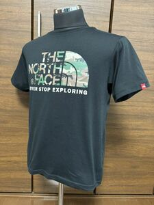 THE NORTH FACE(ザ・ノースフェイス） S/S CAMOUFLAGE LOGO TEE（カモフラージュロゴティー） NT31622 ブラック M 人気シリーズ！GOLDWIN