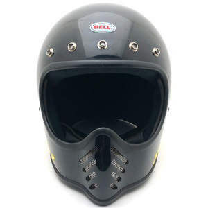 送料無料 BELL MOTO3 BLACK 60cm/ベルモト3黒ブラックビンテージヘルメットオフロードフルフェイスモトクロスmoto4starモトスターmchal70s