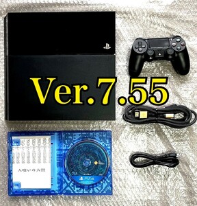 〈Ver.7.55・動作確認済み〉PS4 PlayStation4 CUH−1100A 500GB ジェットブラック 本体 SONY プレステ4 プレイステーション 9.00 以下 未満