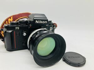12e63 必見 ! Nikon F3 ニコン 一眼レフカメラ フィルムカメラ / レンズ NIKKOR-S.C Auto 1:1.2 f=55mm 中古品 現状品 ジャンク扱い !