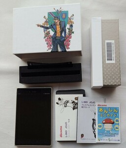 【中古】 L-06D JOJO docomo ジョジョスマホ 利用制限○　携帯電話 ドコモ　訳あり　外箱と本体の製造番号違い　動作未確認