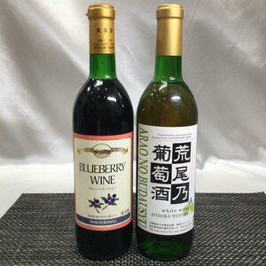 【長期保管品/インボイス登録店/TO】荒尾乃葡萄酒 青空ワイン & ブルーベリーワイン 巨峰ワイン 720ml 果実酒 2本セット　MZ0330